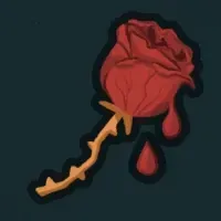 血染めのバラ画像