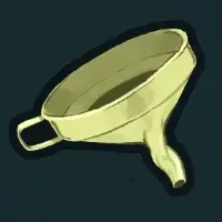 歪んだ漏斗画像