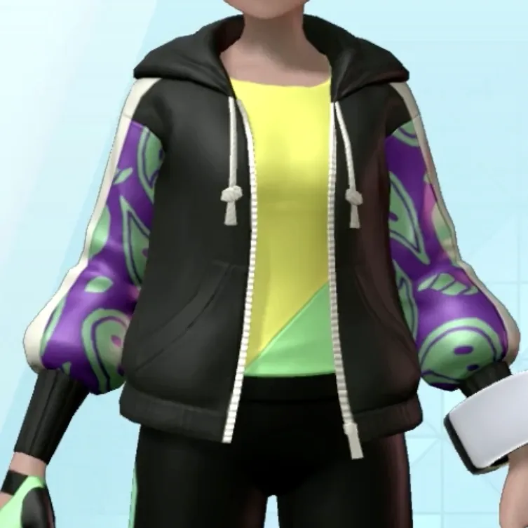 ペイズリーがらパーカー