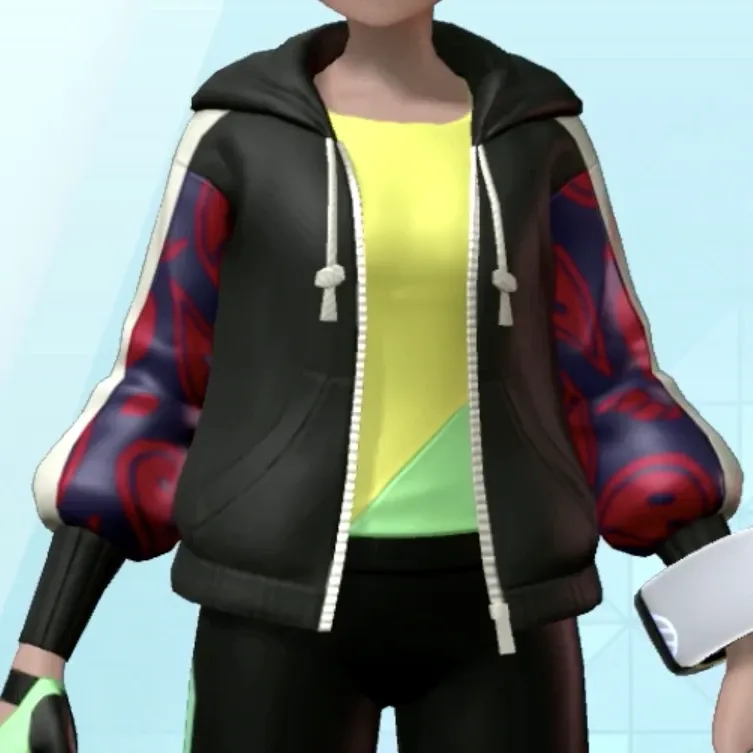 ペイズリーがらパーカー