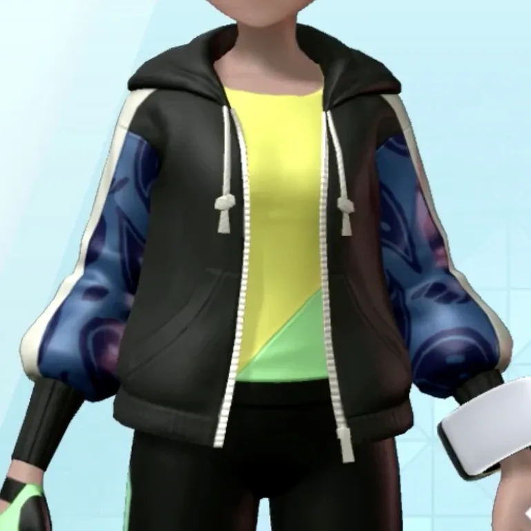 ペイズリーがらパーカー