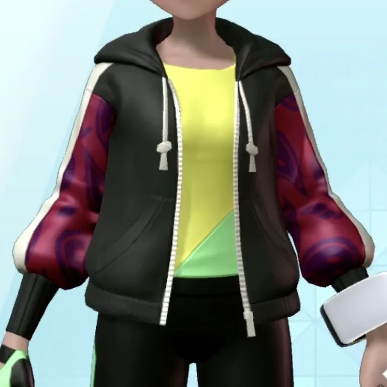 ペイズリーがらパーカー