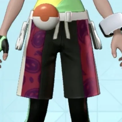 ペイズリーがらハーフパンツ