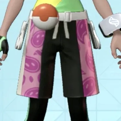 ペイズリーがらハーフパンツ