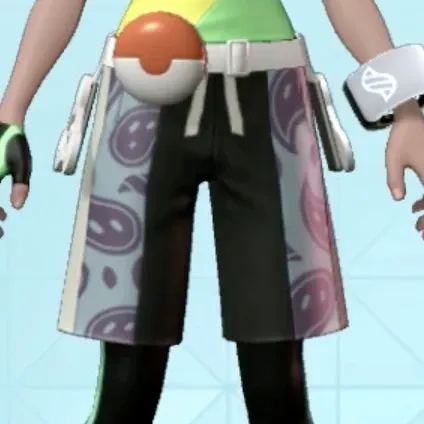 ペイズリーがらハーフパンツ