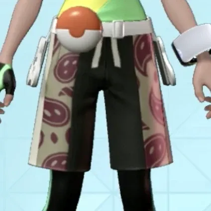 ペイズリーがらハーフパンツ