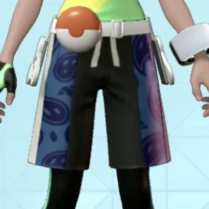 ペイズリーがらハーフパンツ