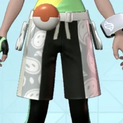 ペイズリーがらハーフパンツ