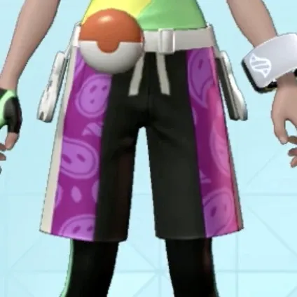 ペイズリーがらハーフパンツ