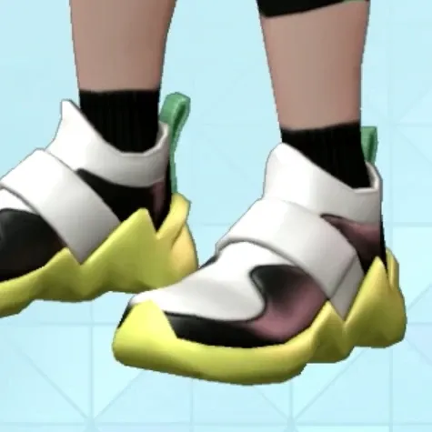 リブショートソックス