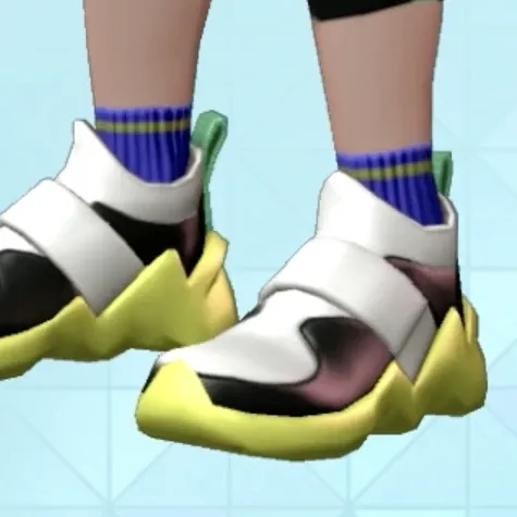 リブショートソックス