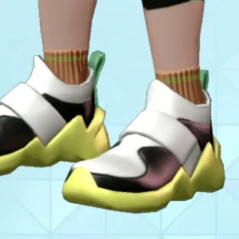 リブショートソックス