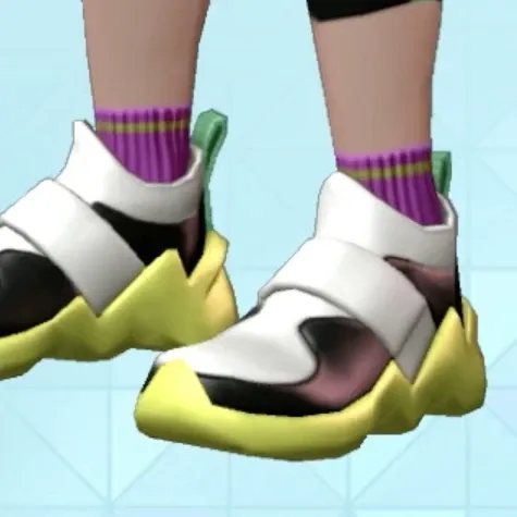 リブショートソックス