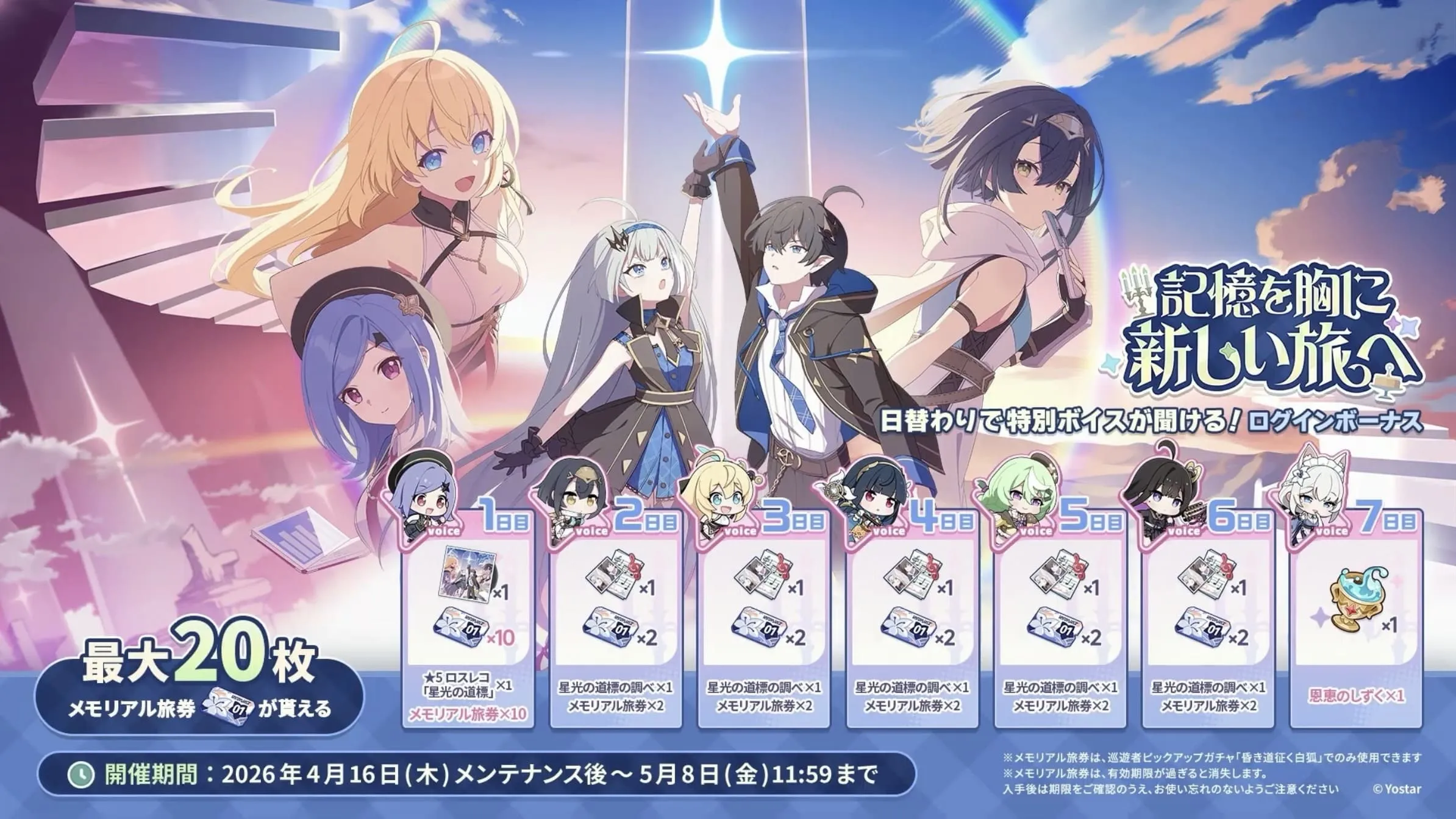 キオクを胸に新しい旅へ