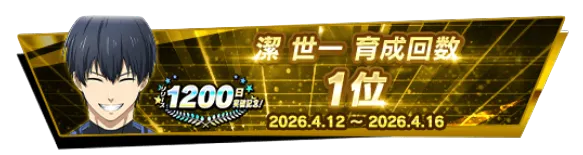 育成回数ランキング