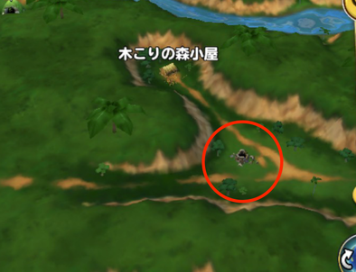 木こりの森小屋南東の画像