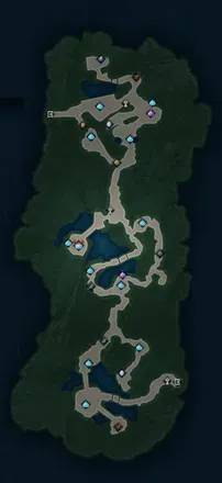 ヴェントス森の奥のマップ