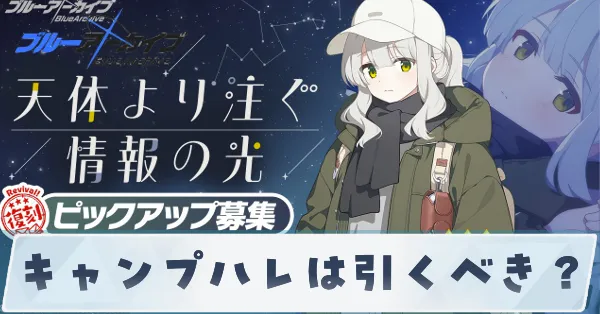 キャンプハレは引くべき？