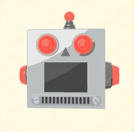 ブリキのロボットヘッド画像