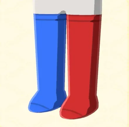 バイカラータイツ画像