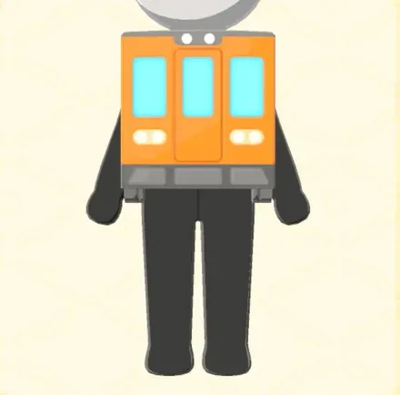 電車の着ぐるみ画像