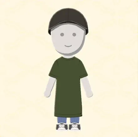 ざっくりTシャツワンピコーデ画像