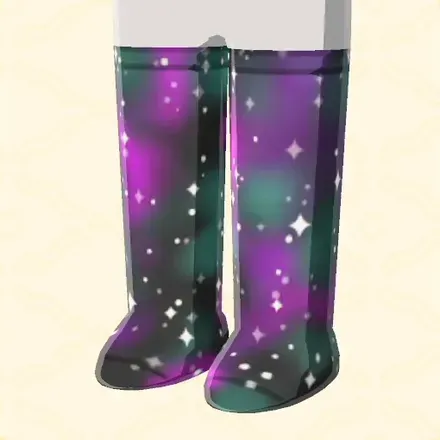 宇宙柄タイツ画像