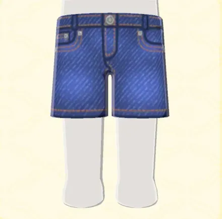 デニムハーフパンツ画像