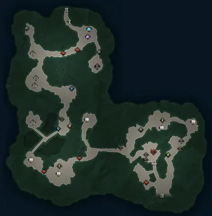 試練の峡谷のマップ