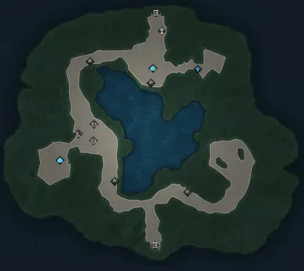 ルポルム山の入口のマップ