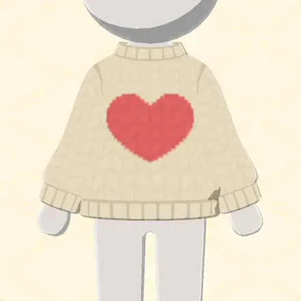 ハートのセーター画像