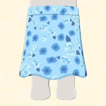 花柄スカート画像