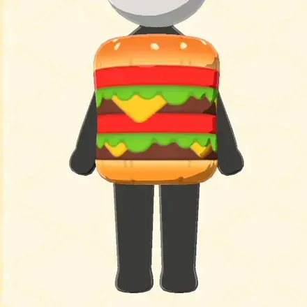 ハンバーガーの着ぐるみ画像