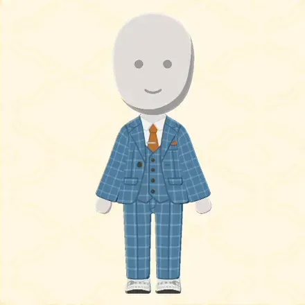 チェックジャケットセットアップ画像