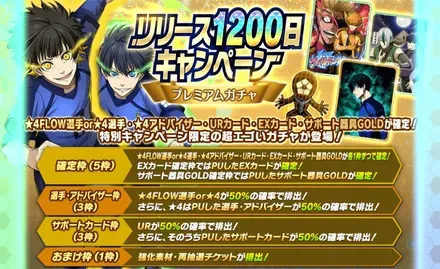 1200日CPプレミアムガチャ