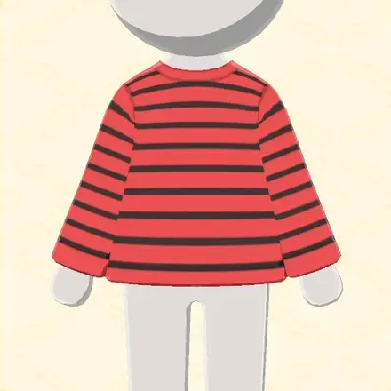 ピンボーダーロンT画像