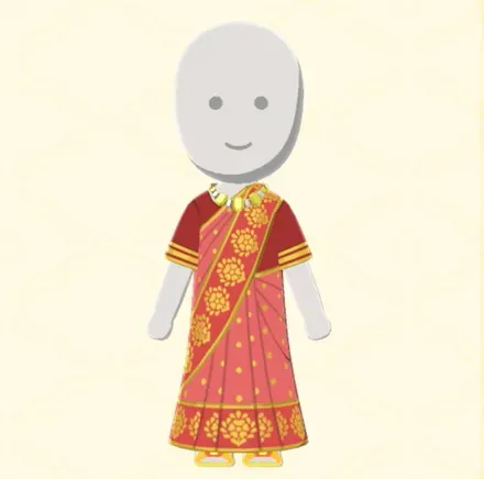 サリーコーデ画像