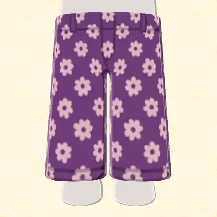花柄ワイドパンツ画像