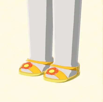 花のサンダル画像