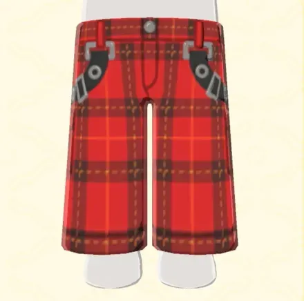 チェックカーゴパンツ画像