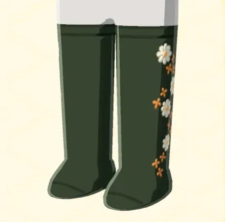 花柄刺繍タイツ画像