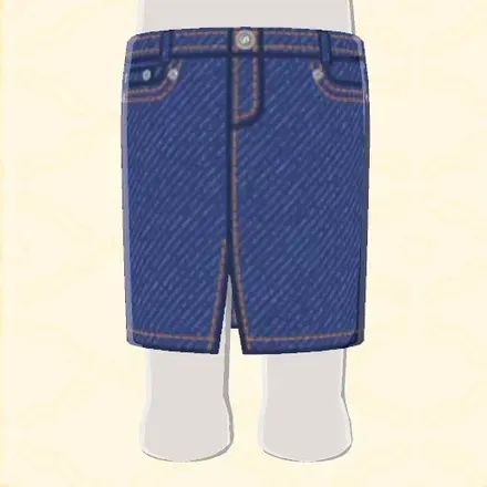 デニムタイトスカート画像