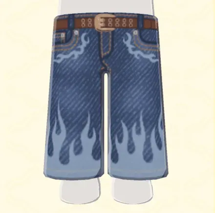 プリントデニム画像