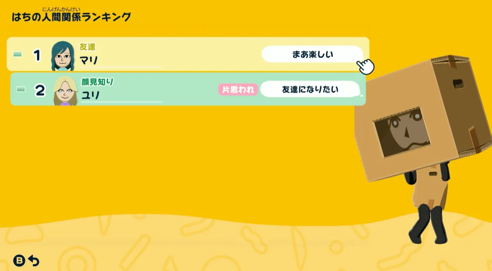 人間関係ランキング