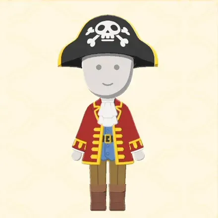 海賊船長セット画像