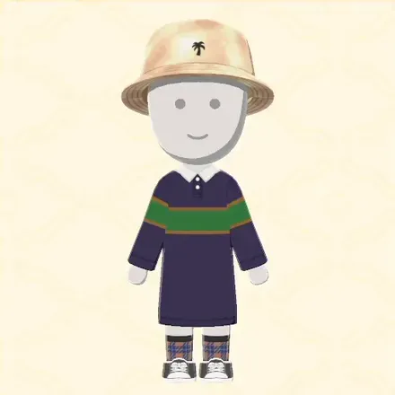 ポロワンピコーデ画像