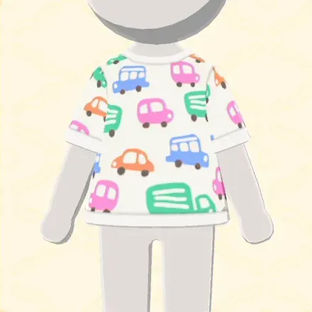 車プリントTシャツ画像