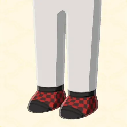 チェックショートソックス画像