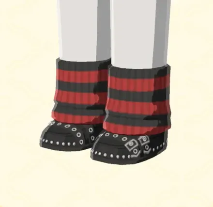 ボーダーソックス付きシューズ画像