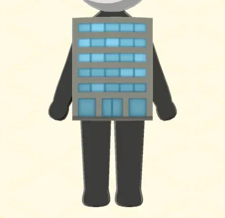 ビルの着ぐるみ画像